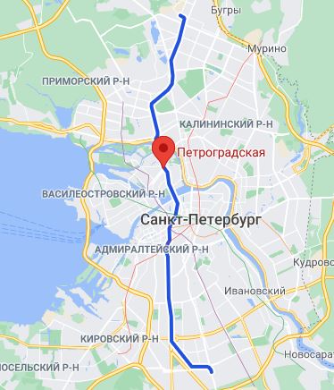 район метро Петроградская СПБ