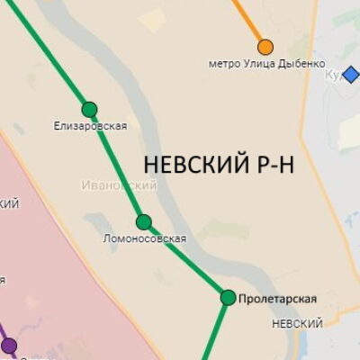 Восточные районы Санкт Петербурга с метро: Красногвардейский, Невский